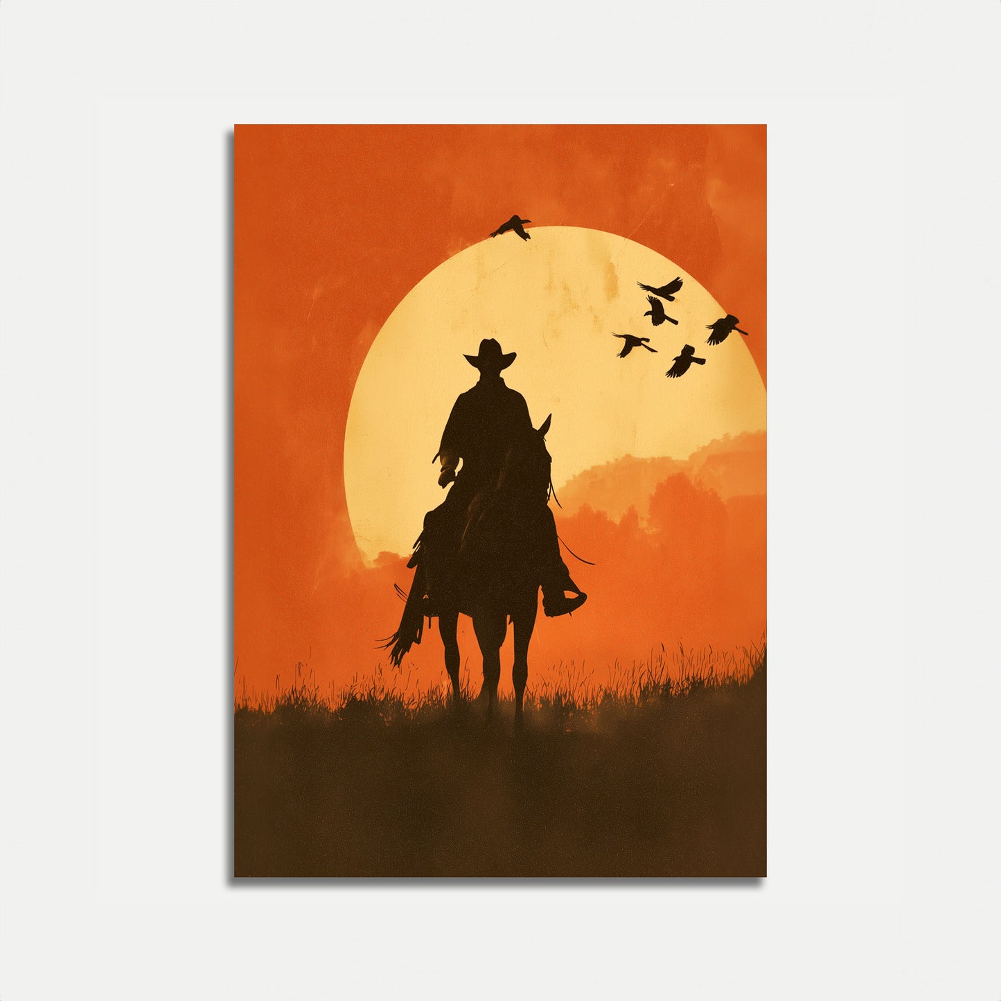 Sunset Rider Western Poster