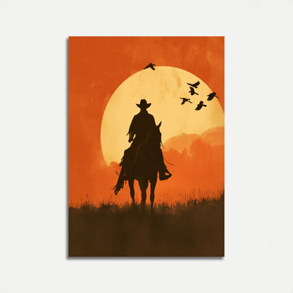 Sunset Rider Western Poster
