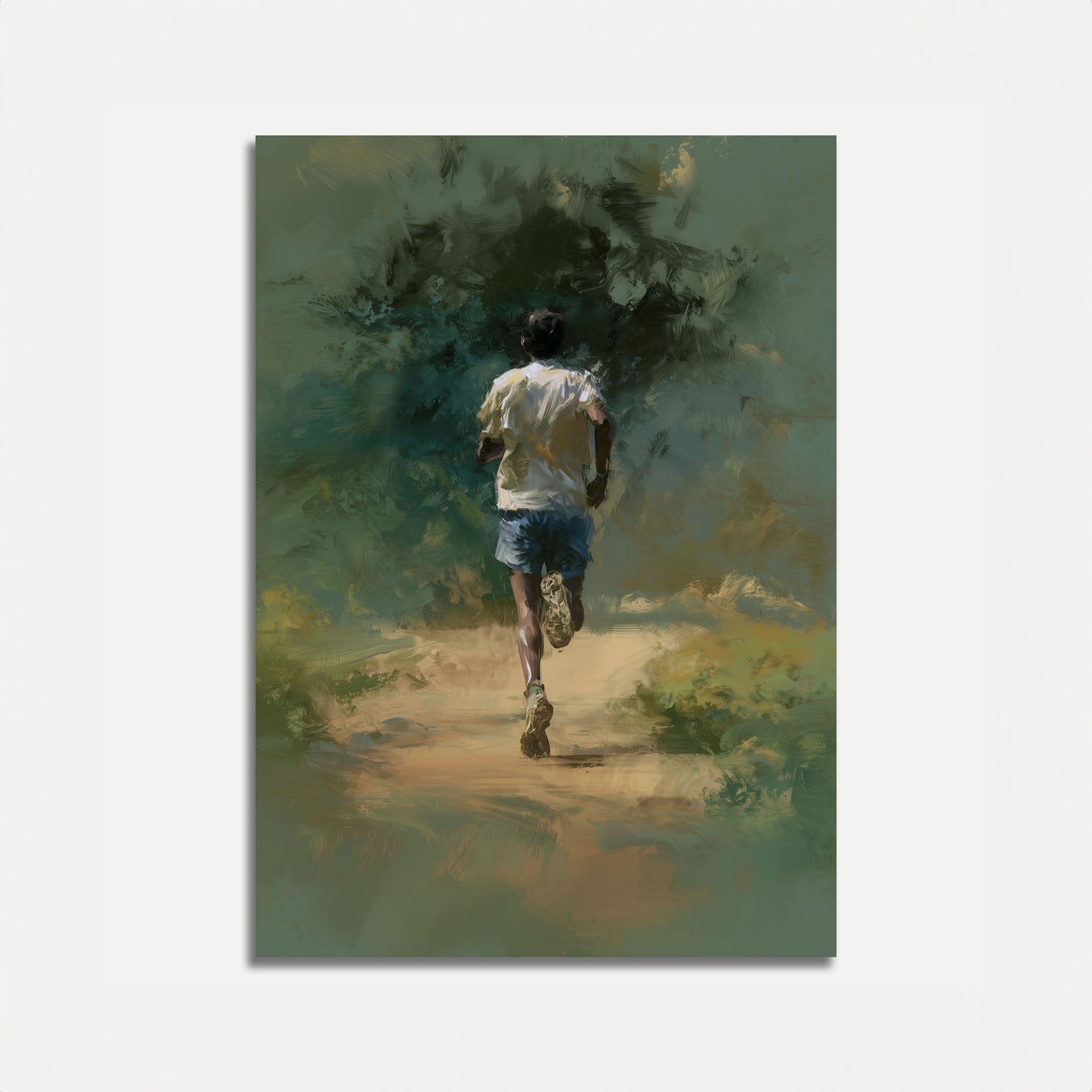 Solitary Runner's Journey Poster