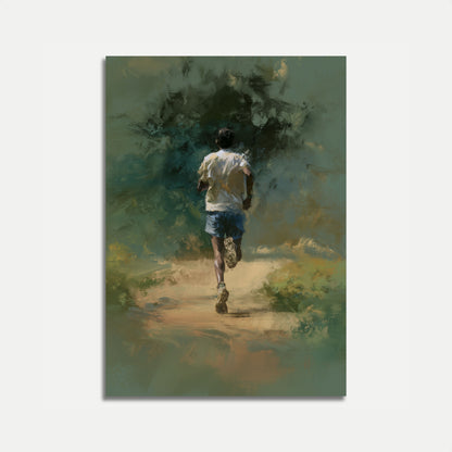 Solitary Runner's Journey Poster