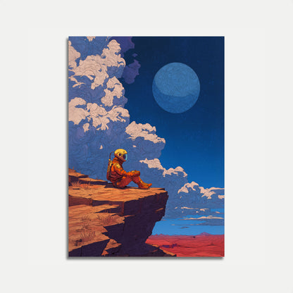 Lonely Astronaut Space Poster