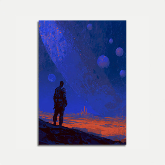 Cosmic Wanderer Sci-Fi Poster