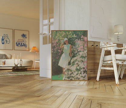 Elegant Golf Garden Poster