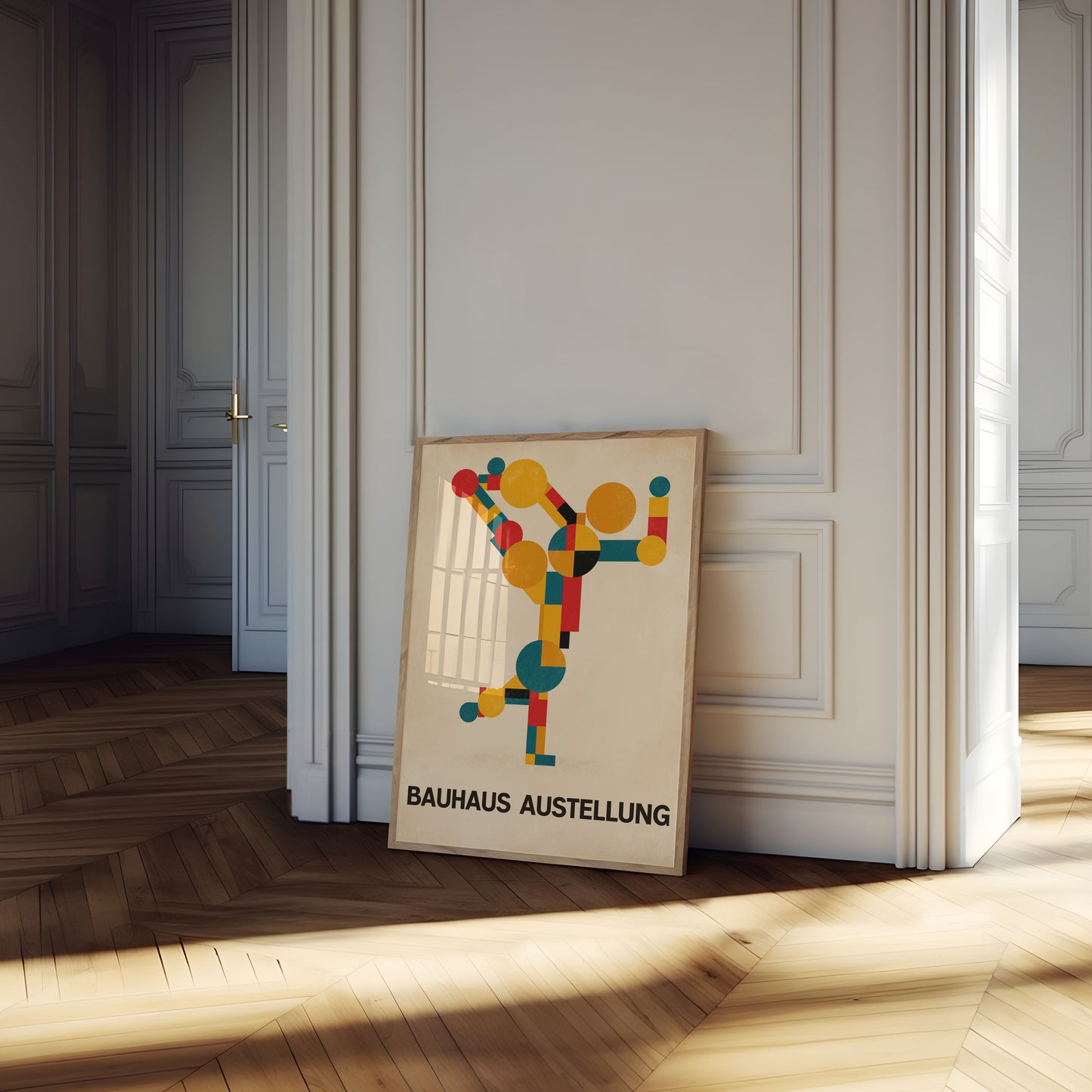 Bauhaus Abstract Figure Poster