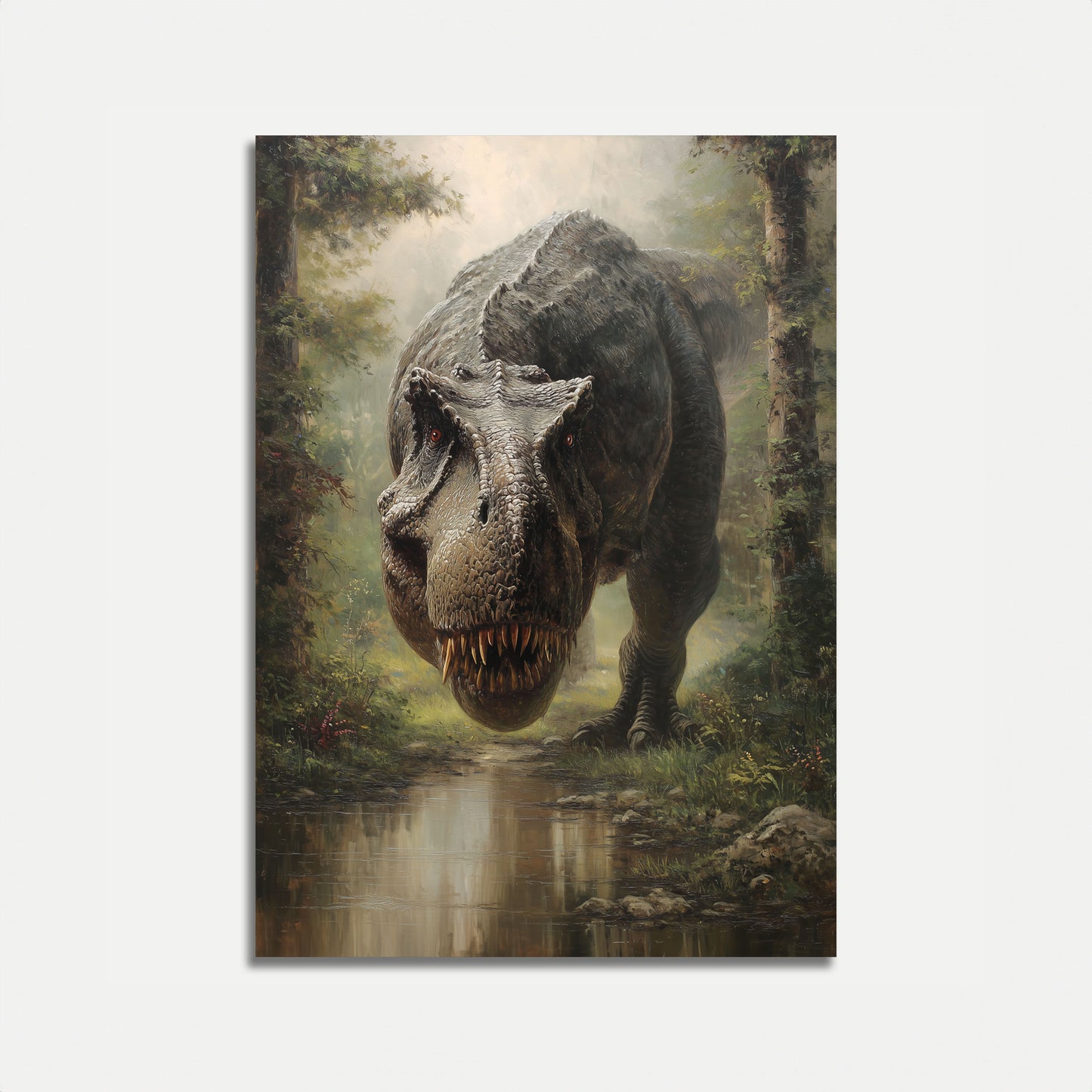 Póster del guardián del bosque prehistórico