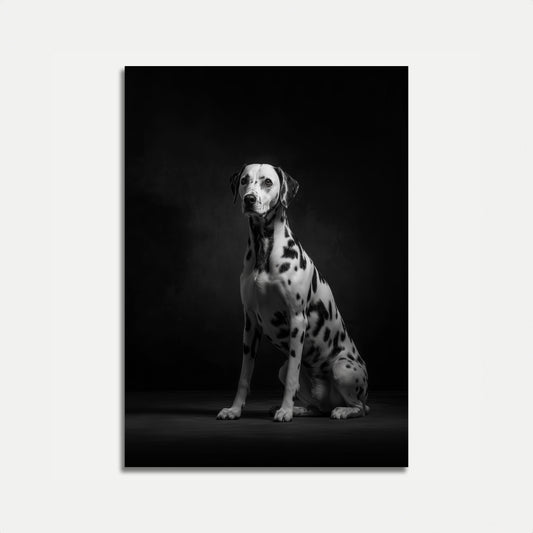 Noble Dalmatian Silhouette Poster