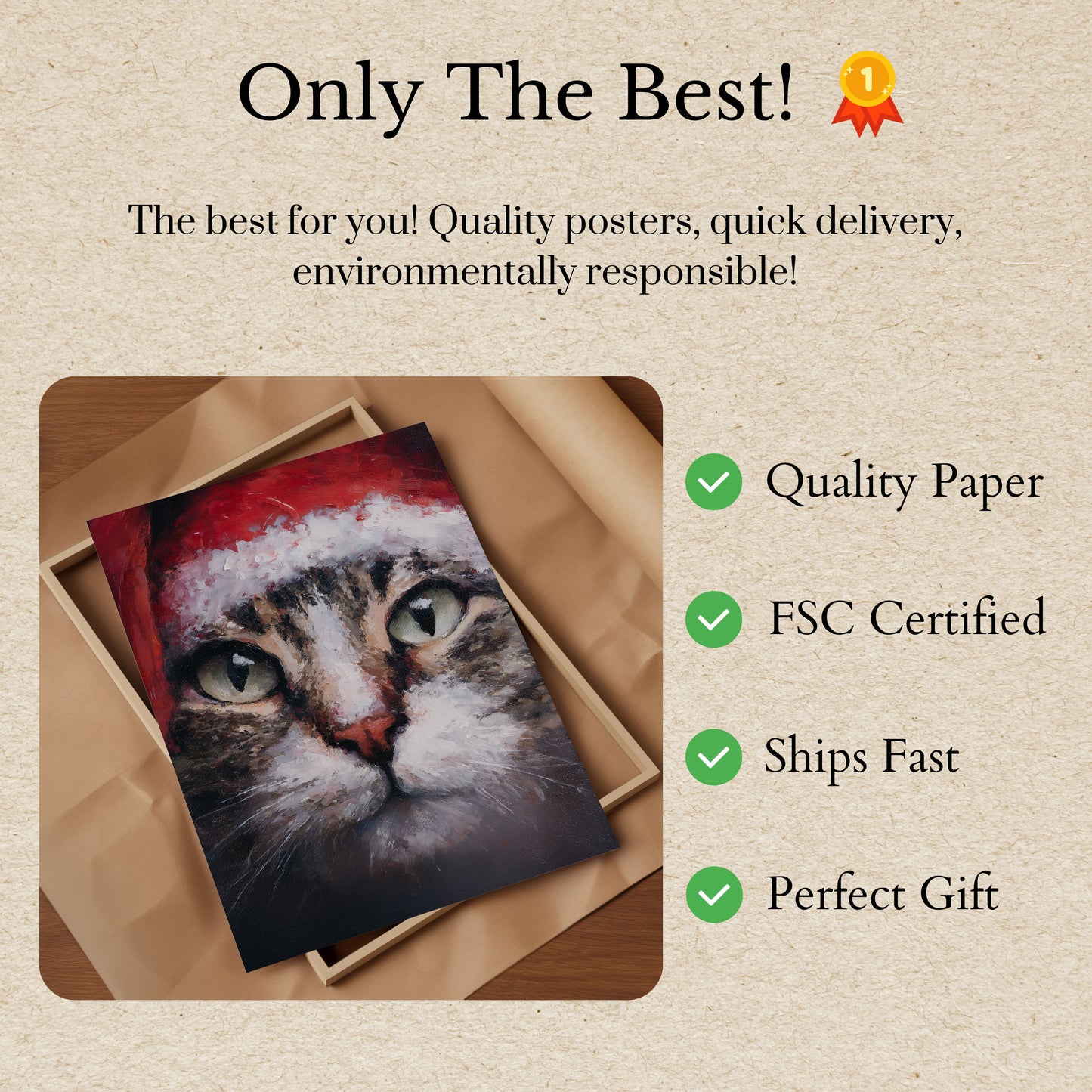 Intense Cat Eyes Poster