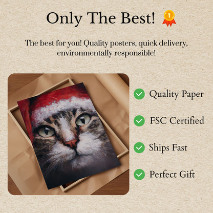 Intense Cat Eyes Poster