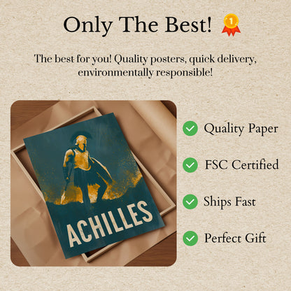 Achilles Warrior Hero Poster