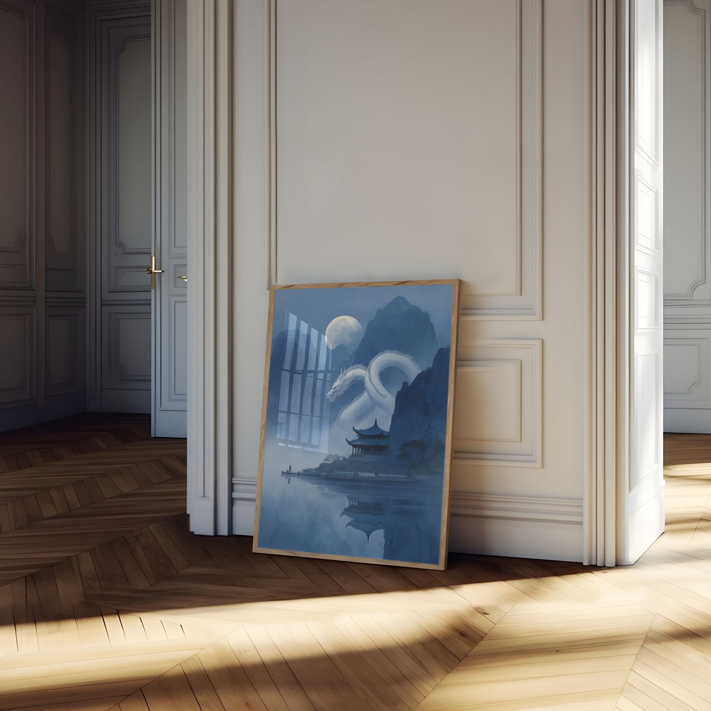 Celestial Dragon Mountain Poster