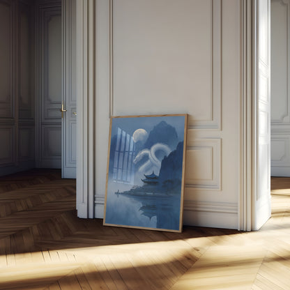 Celestial Dragon Mountain Poster