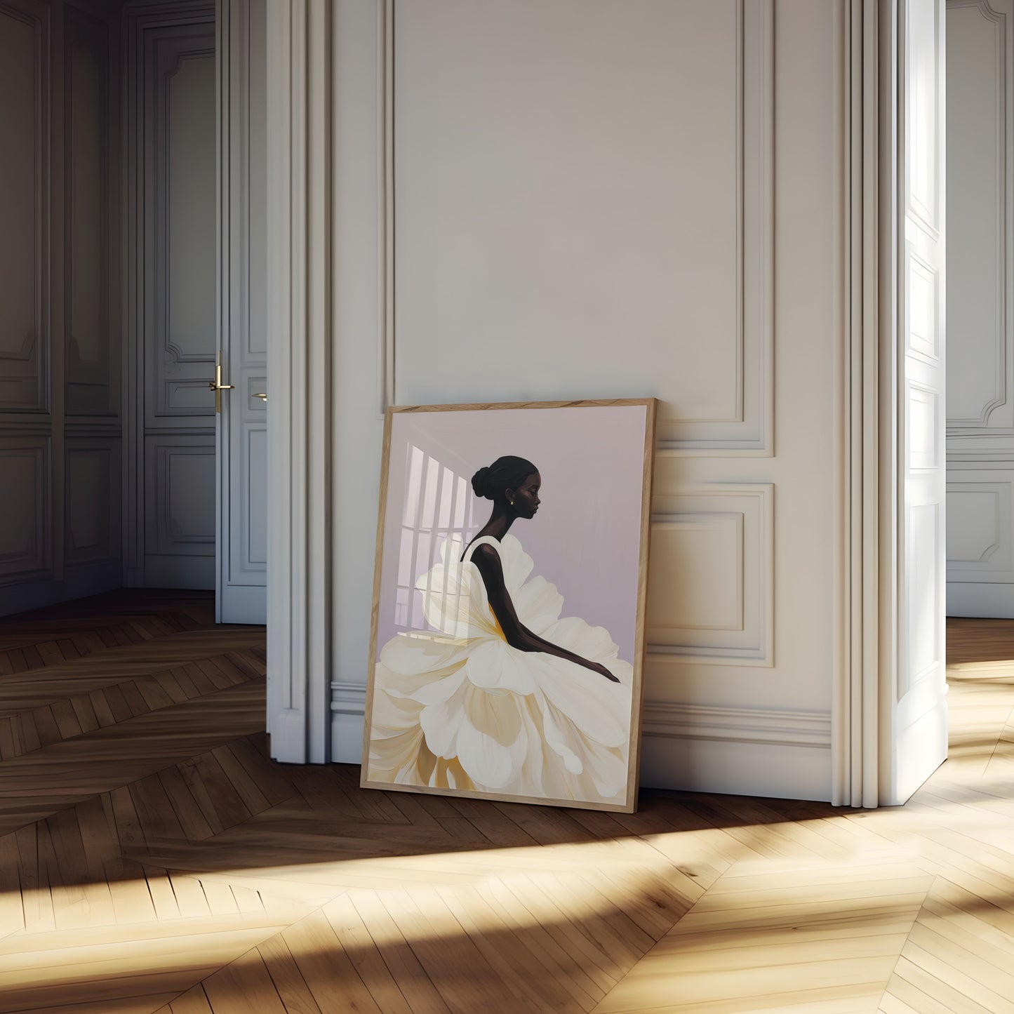 Elegant Flower Woman Poster