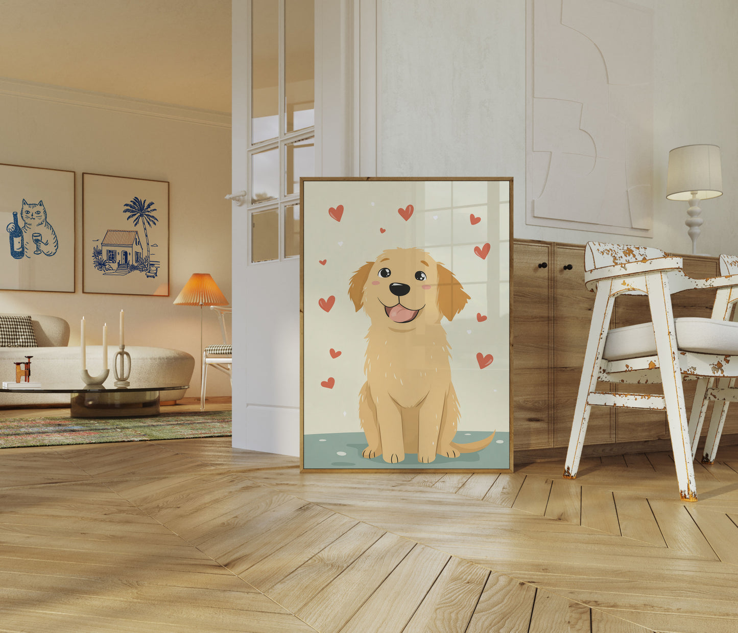 Adorable Loving Puppy Poster