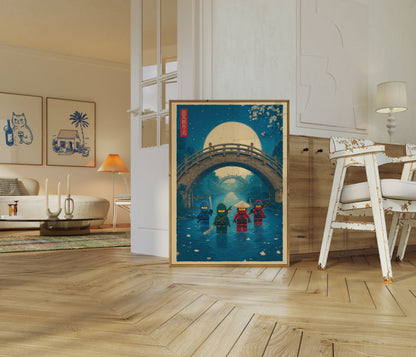 Guerrieri Ninja Poster Chiaro di Luna