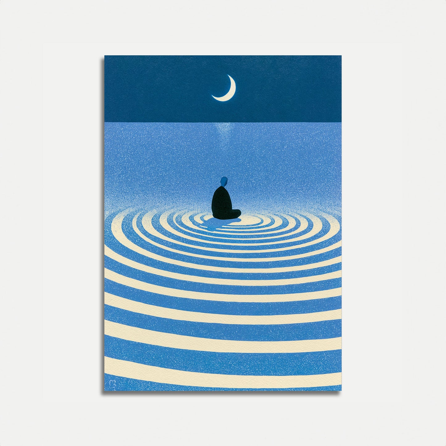 Meditation by the Sea Poster