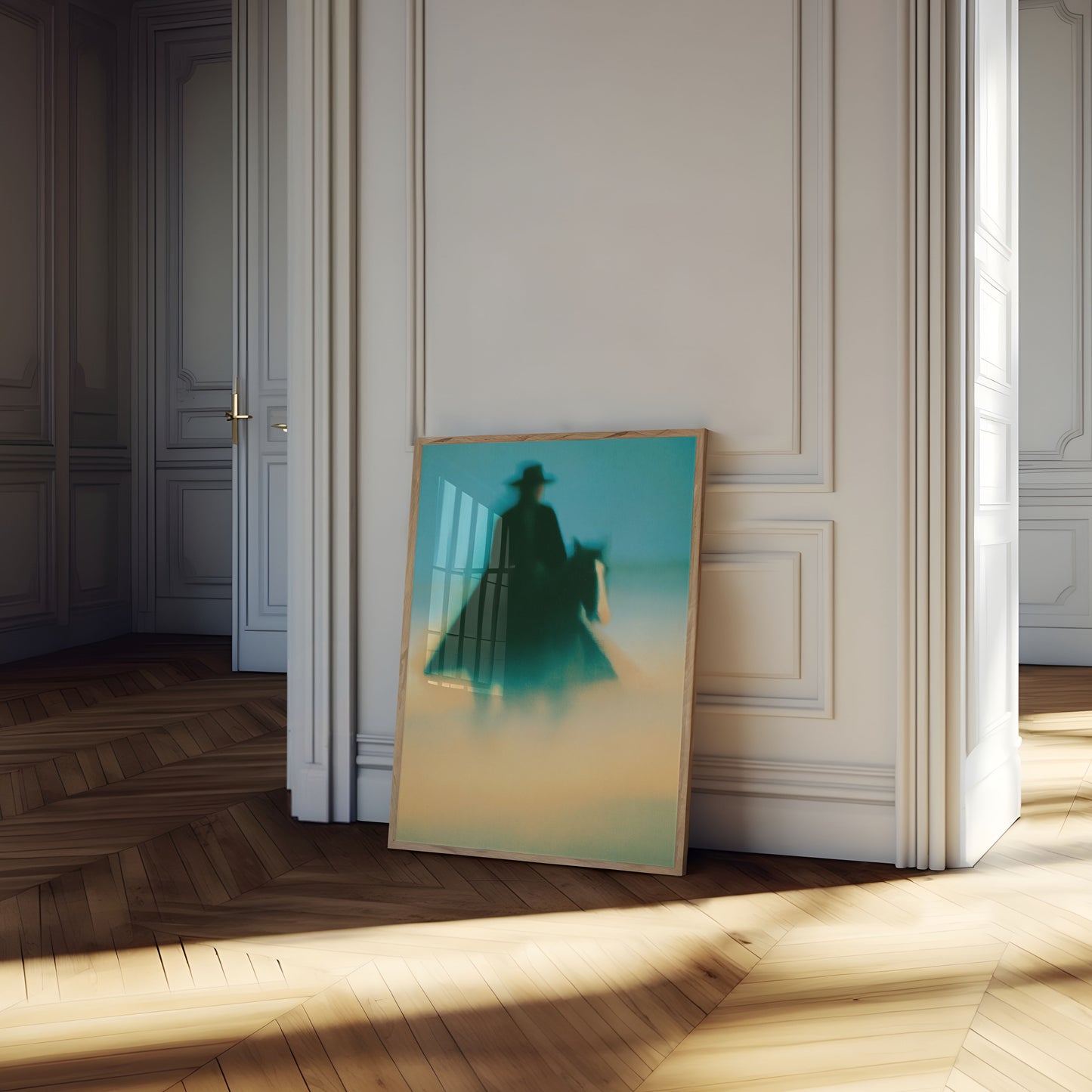 Poster Misterioso del Cowboy nel Deserto
