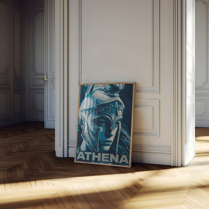 Athena Greek Goddess Poster