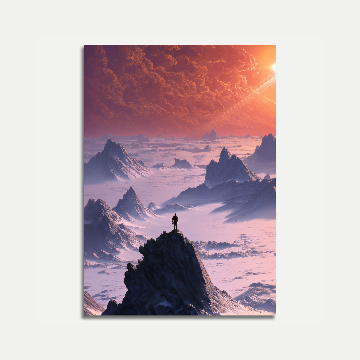 Plakat Samotnego Odkrywcy na Obcym Terenie