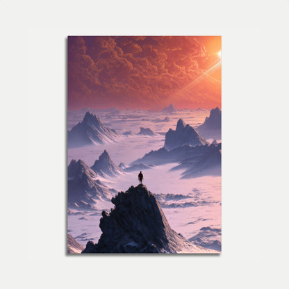 Plakat Samotnego Odkrywcy na Obcym Terenie