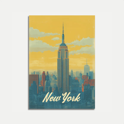 Poster del Skyline di Golden Hour a New York