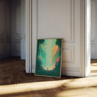 Solitary Journey Through Light Poster