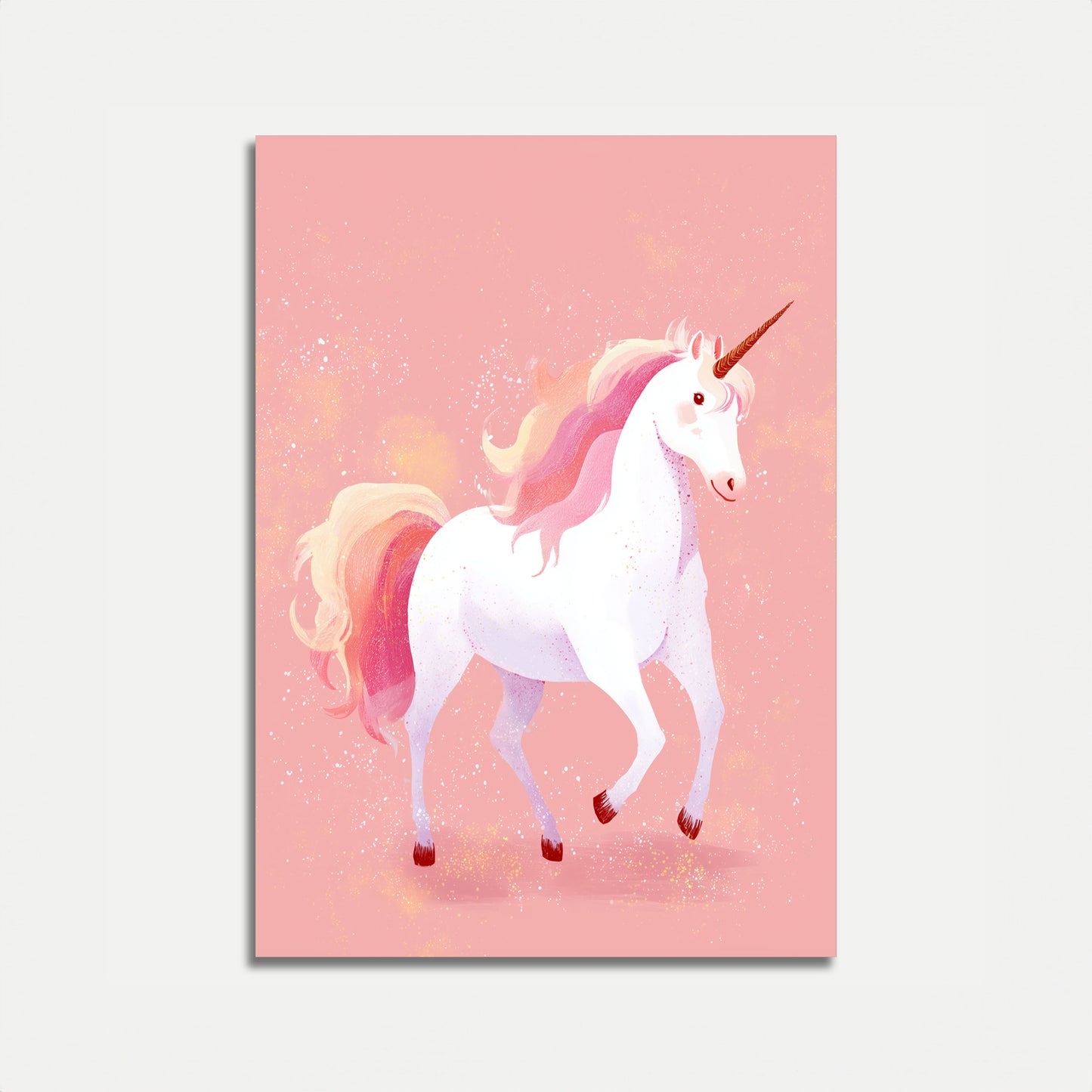Poster dell'Unicorno Rosa Magico