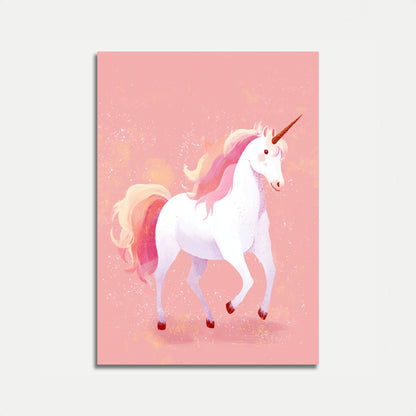Poster dell'Unicorno Rosa Magico