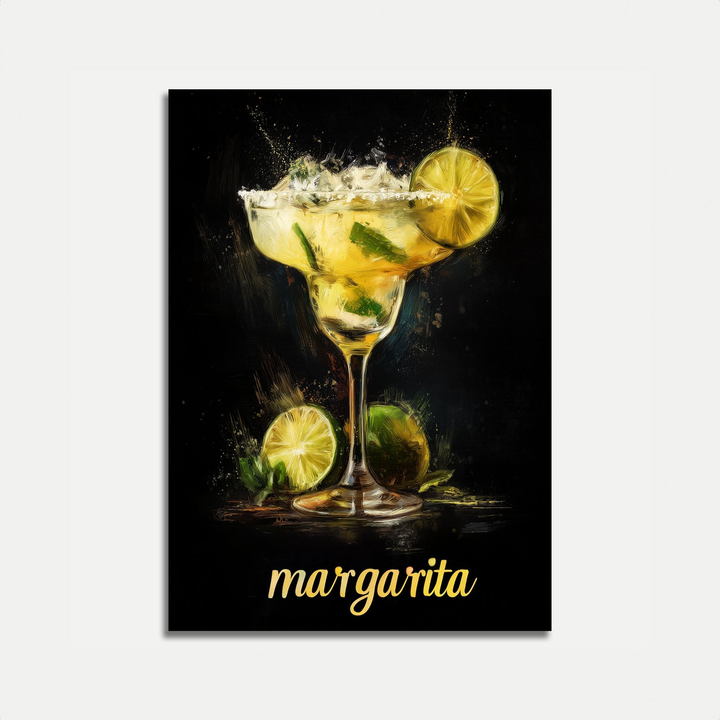 Vibrant Margarita Cocktail Poster