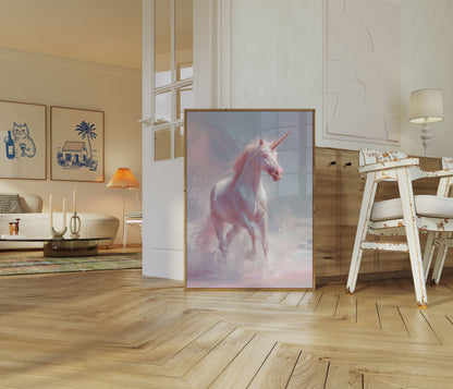 Poster dell'Unicorno Rosa Magico