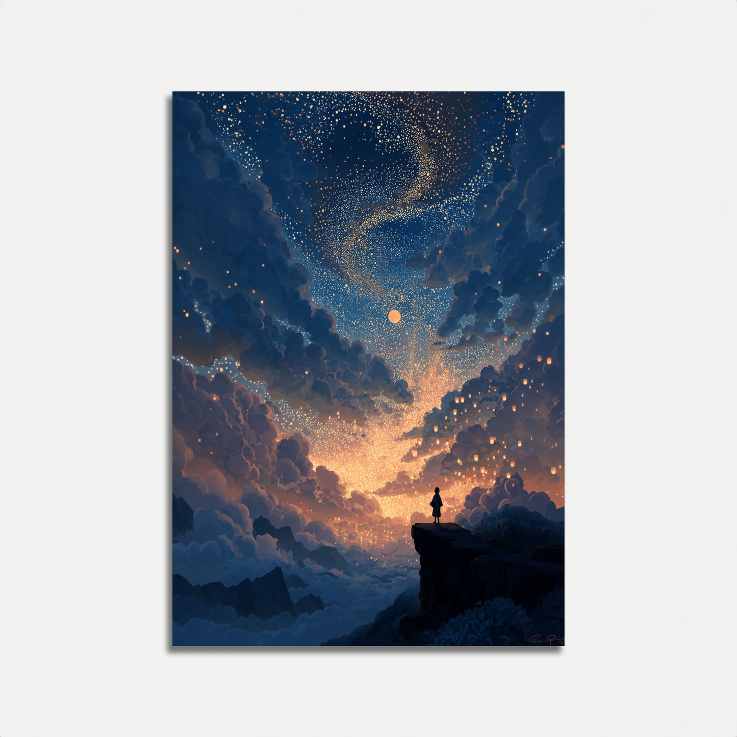 Starry Night Dreamer Poster