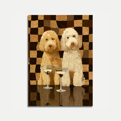 Cocktail Poodle Companions Poster