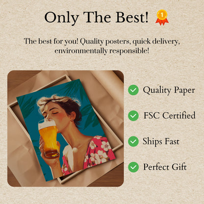 Vintage Beer Bliss Poster