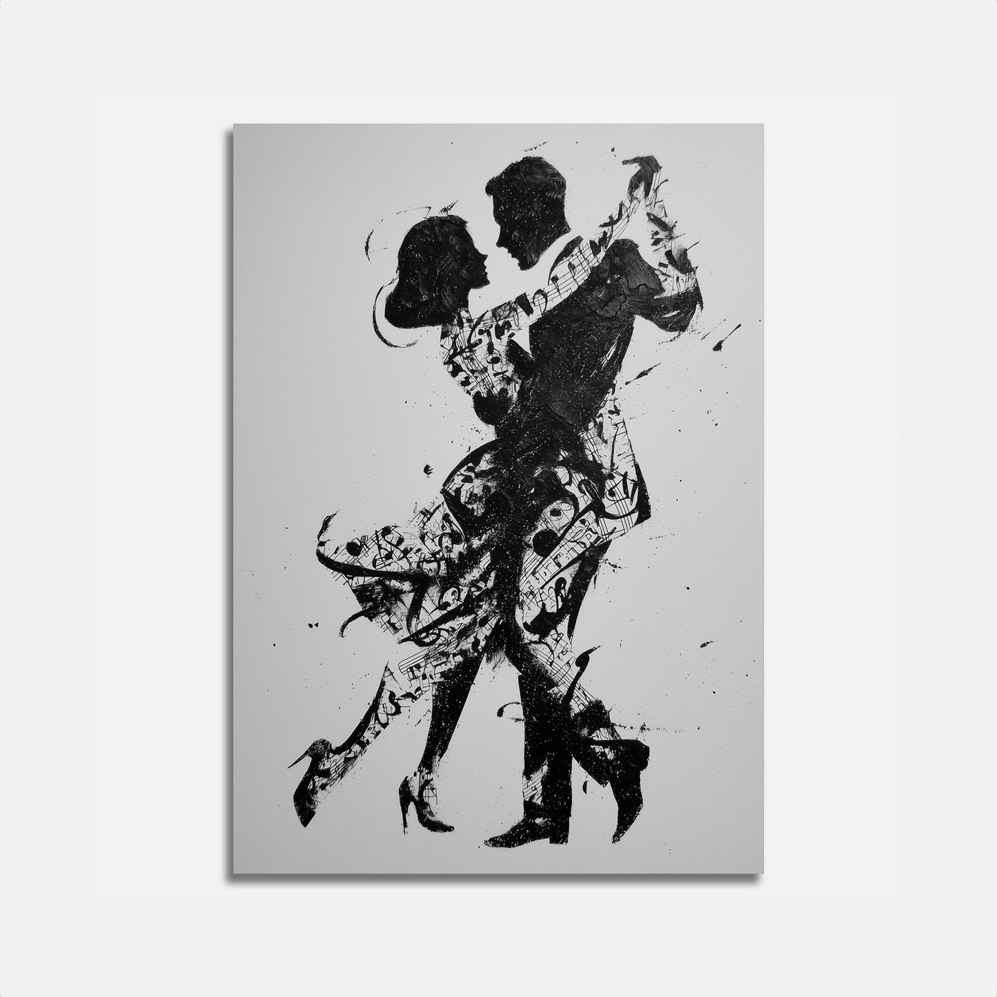 Musical Dance Silhouette Poster