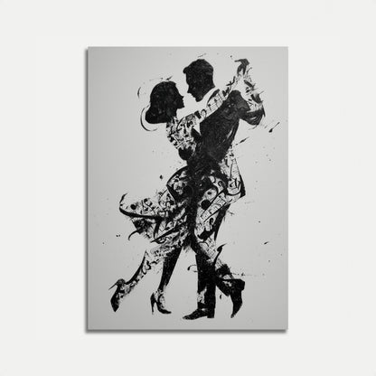 Musical Dance Silhouette Poster