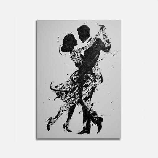 Musical Dance Silhouette Poster