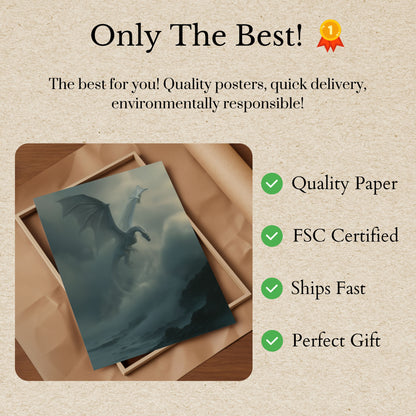 Póster del Dragón de la Montaña Brumosa