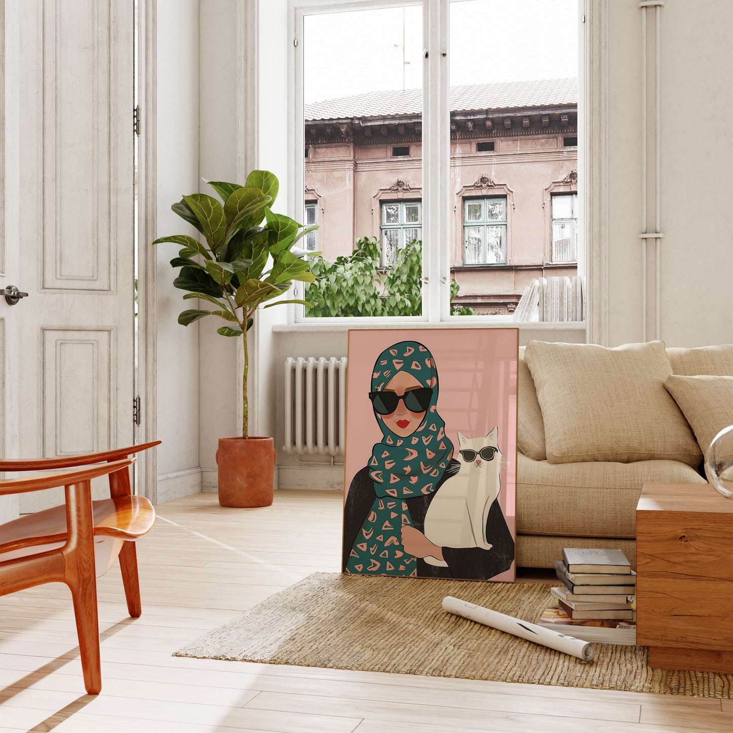 Cool Cats and Sunglasses Poster