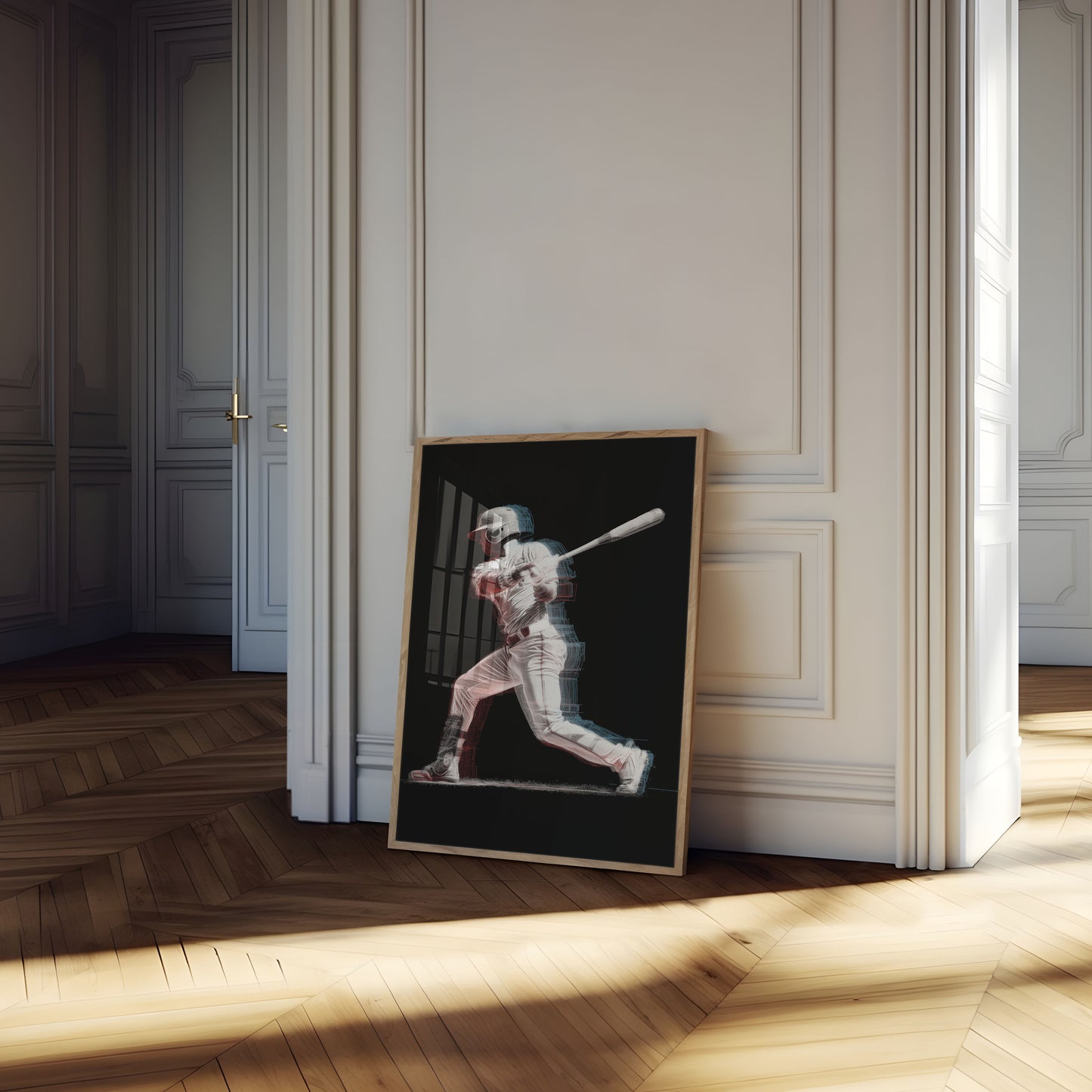 Dynamic Baseball Swing Poster