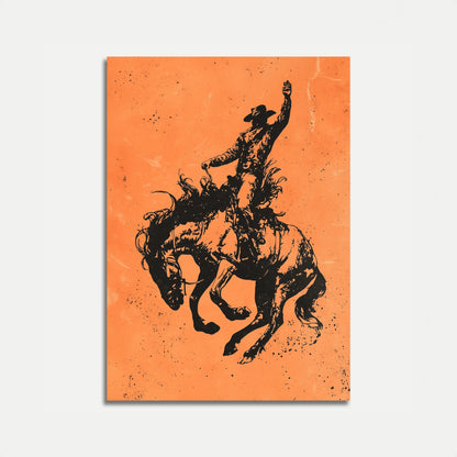 Bucking Bronco Rodeo Plakat