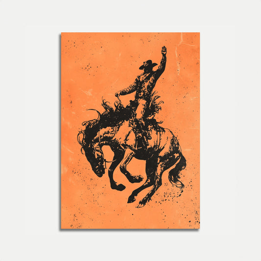 Bucking Bronco Rodeo Plakat