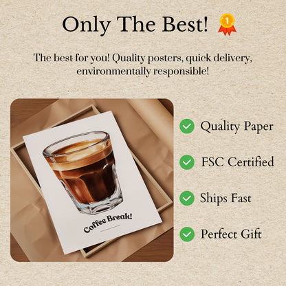 Espresso Coffee Break Poster