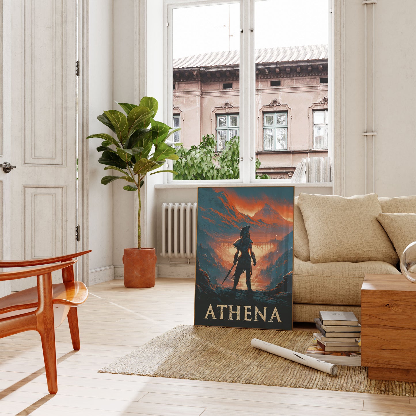 Athena Warrior Guardian Poster