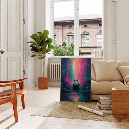 Enchanted Panda Forest Poster