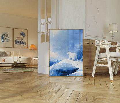 Póster del oso polar Arctic Solitude
