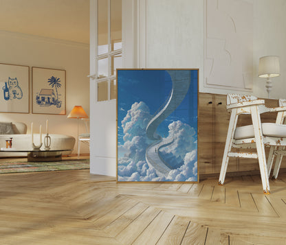 Stairway to Clouds Poster