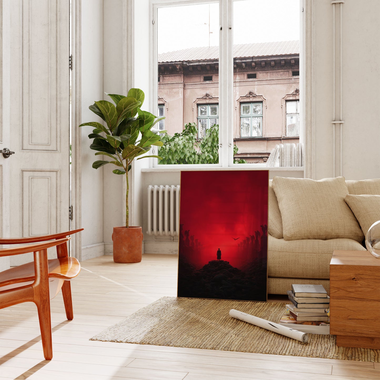 Apocalyptic Silhouette Landscape Poster