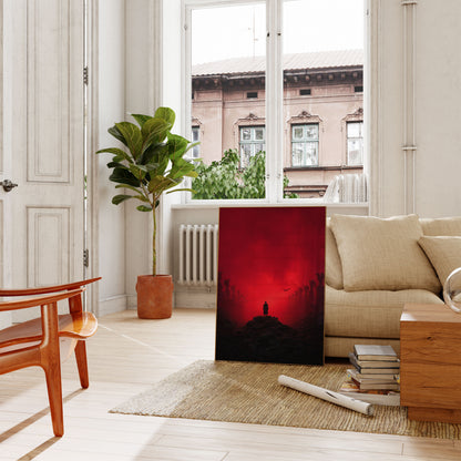 Apocalyptic Silhouette Landscape Poster