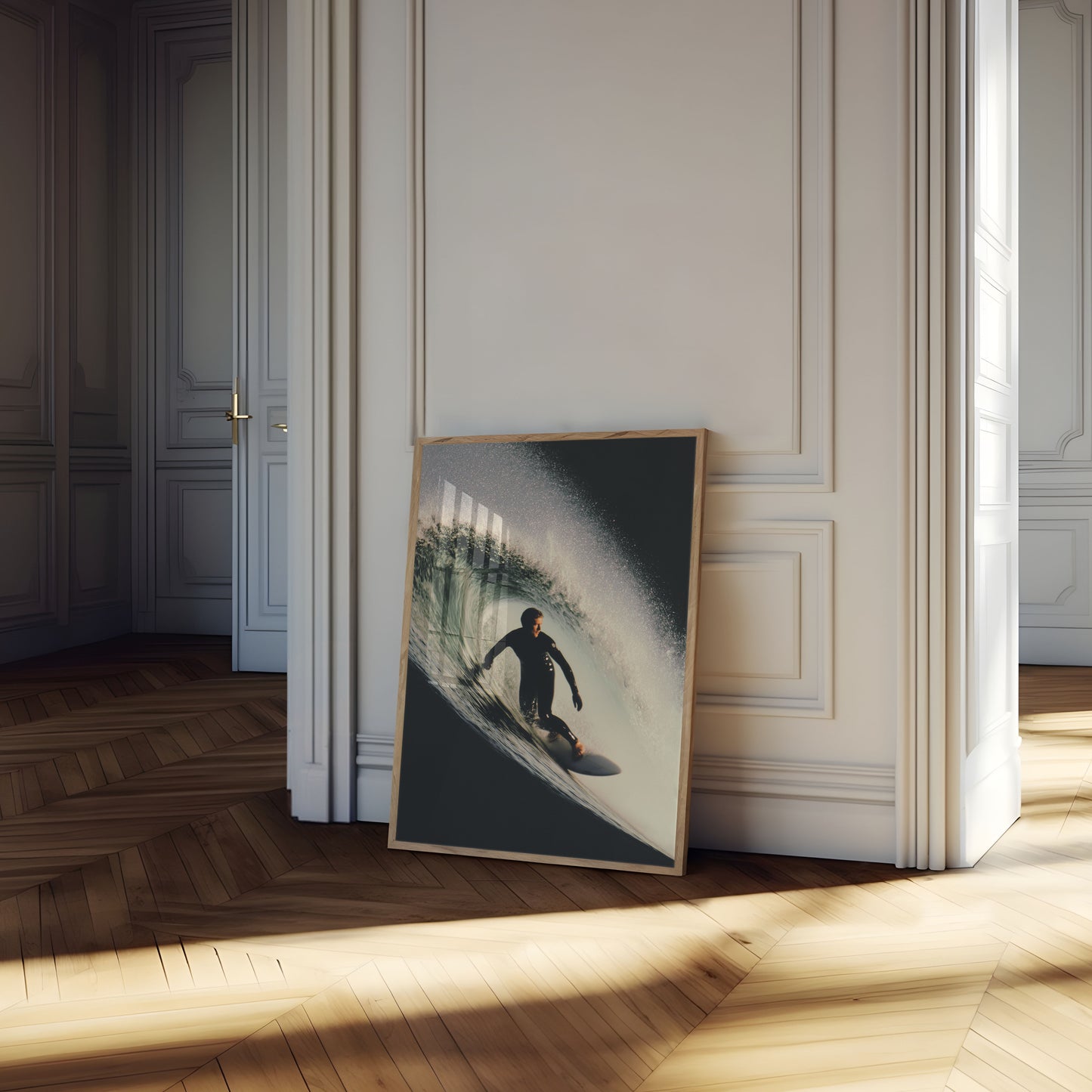 Surf's Celestial Curl Poster