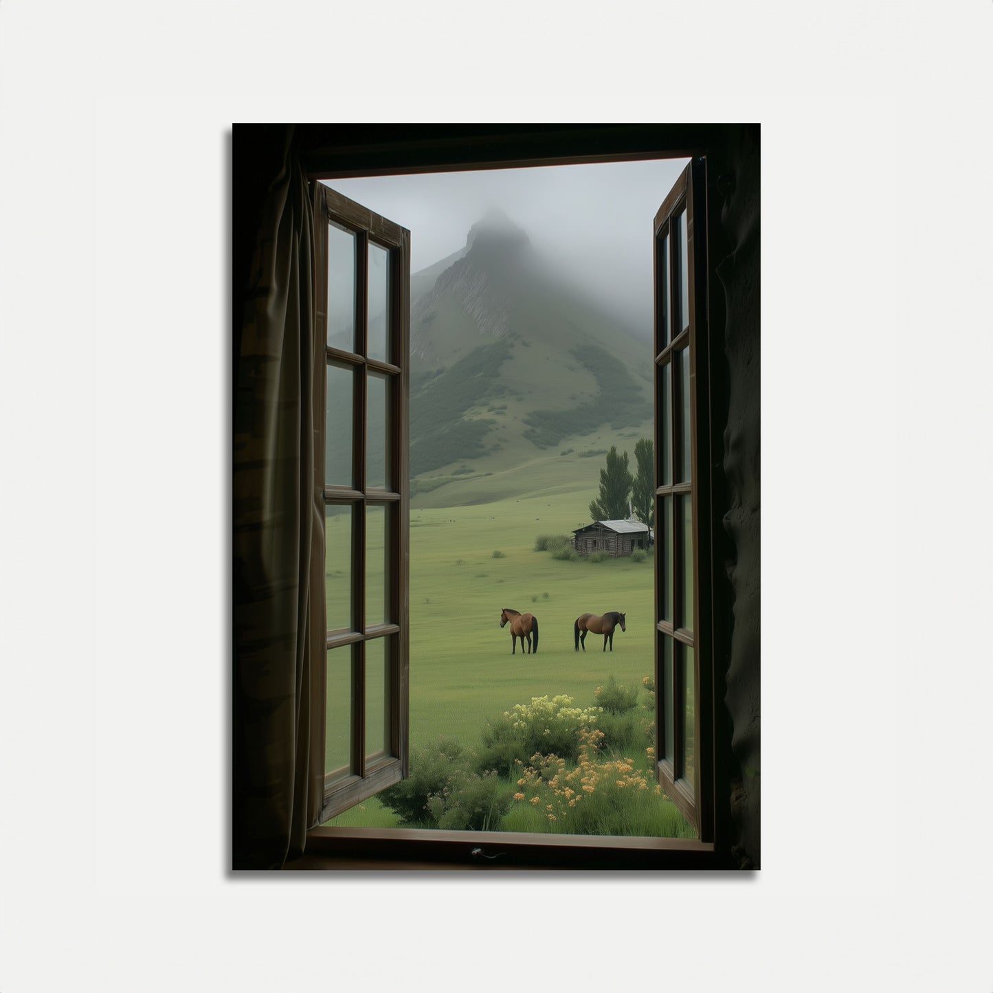 Mountain Meadow Serenity Poster