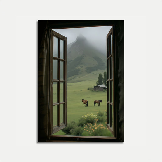 Mountain Meadow Serenity Poster